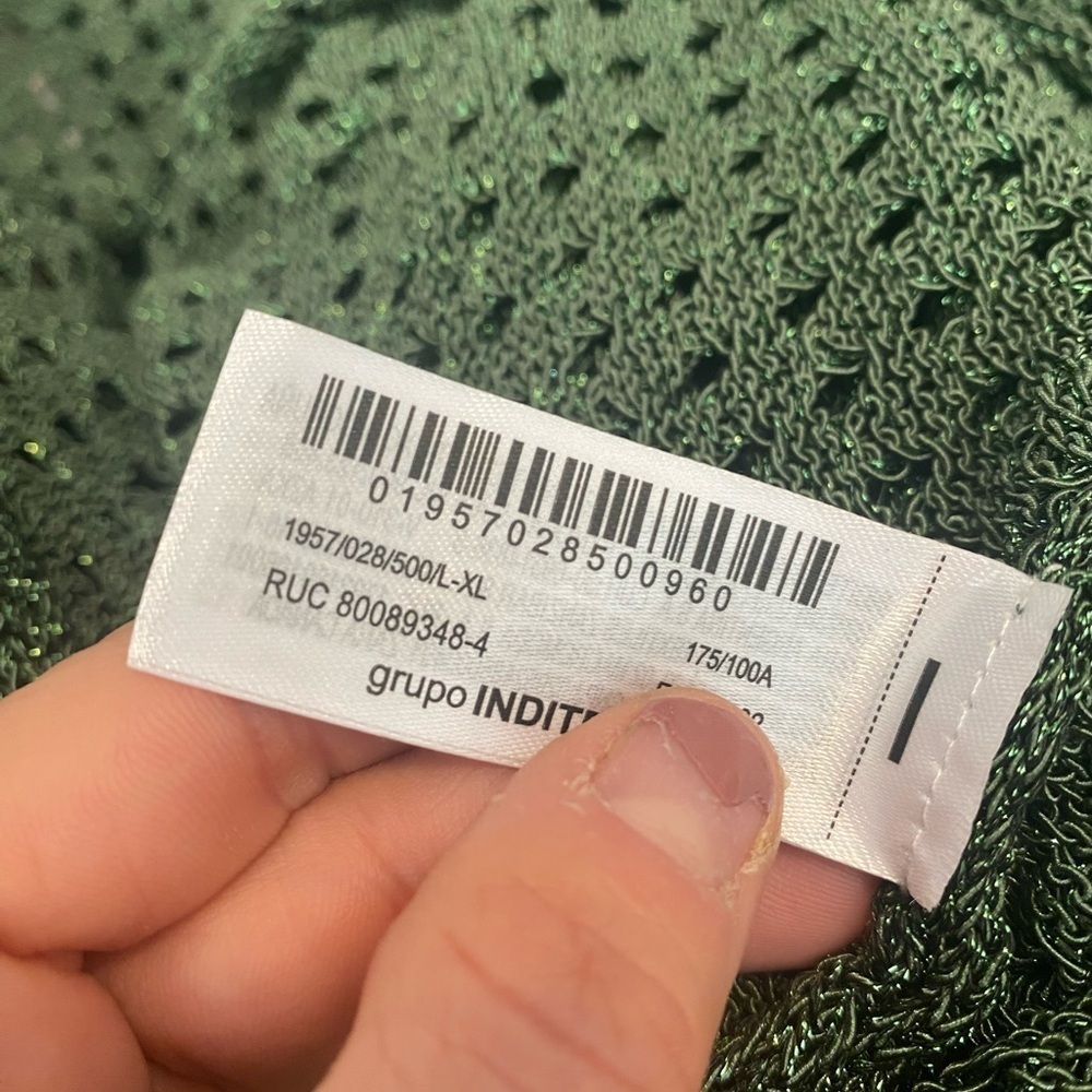 Zara Forest Green Crochet Knit Midi Dress With Unique Detailing - Picture 11 of 11
